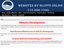 Tablet Screenshot of bluffsonline.com